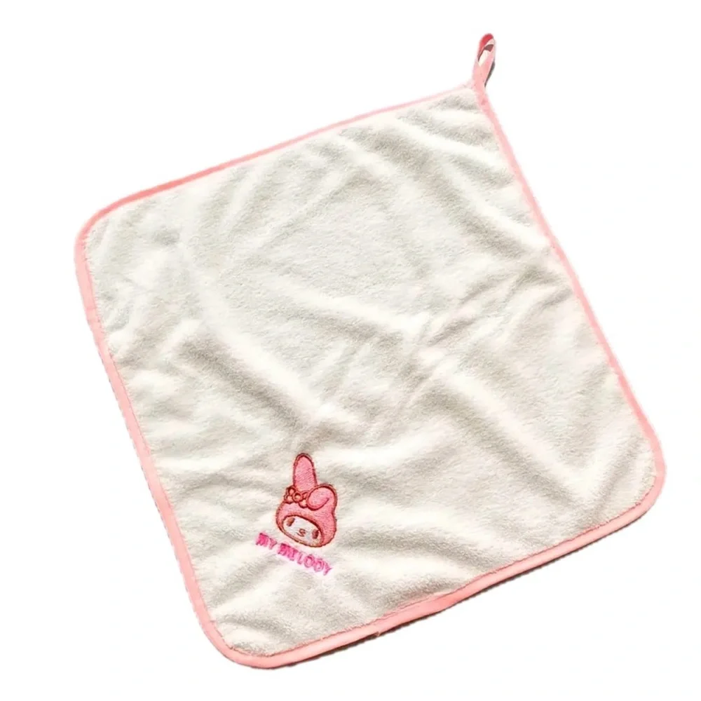 NWOT My Melody Pink-Trim Hand Towel